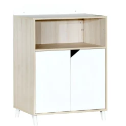 Lit combiné évolutif 60x120 en 90x190cm scandi naturel