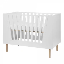 Lit de bébé évolutif 60 x 120 cm blanc