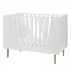 Lit de bébé évolutif 60 x 120 cm blanc