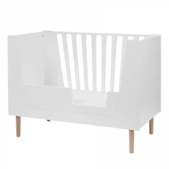 Lit de bébé évolutif 60 x 120 cm blanc