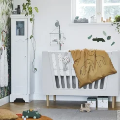 Lit de bébé évolutif 60 x 120 cm blanc