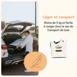 Lit de voyage instant confetti hearts