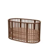Lit en bois sleepi warm brown