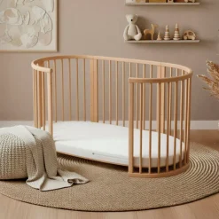 Lit en bois sleepi warm brown