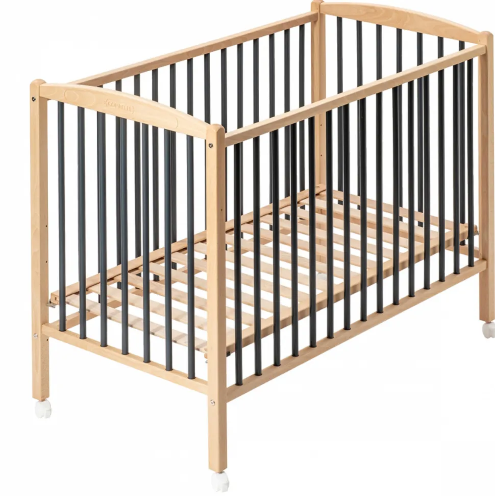 Lit en bois 70x140 cm arthur anthracite