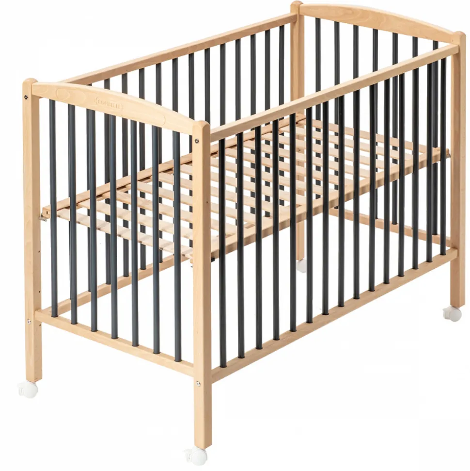 Lit en bois 70x140 cm arthur anthracite