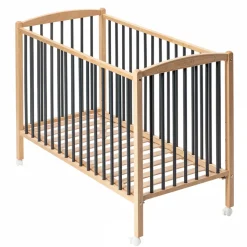 Lit en bois 70x140 cm arthur anthracite