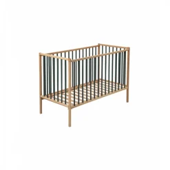 Lit en bois 70x140 cm rémi hybride kaki