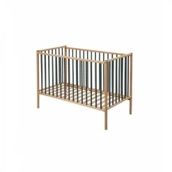 Lit en bois 70x140 cm rémi hybride kaki