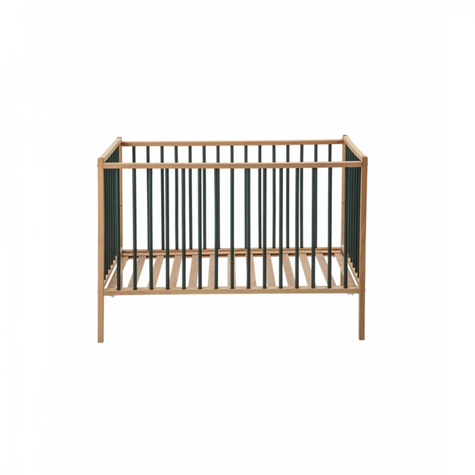 Lit en bois 70x140 cm rémi hybride kaki
