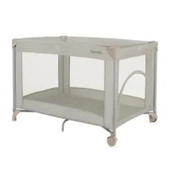 Lit parapluie bébé amelie compact avec matelas beige sand