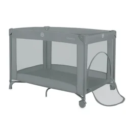 Lit parapluie bébé amelie compact avec matelas grey concrete