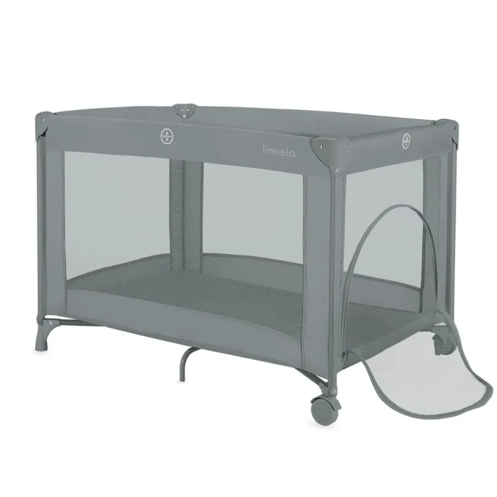 Lit parapluie bébé amelie compact avec matelas grey concrete