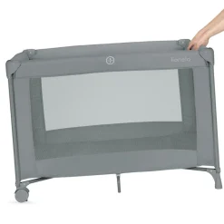 Lit parapluie bébé amelie compact avec matelas grey concrete