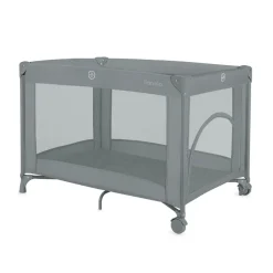Lit parapluie bébé amelie compact avec matelas grey concrete
