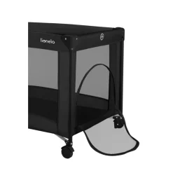 Lit parapluie bébé amelie compact avec matelas black carbon