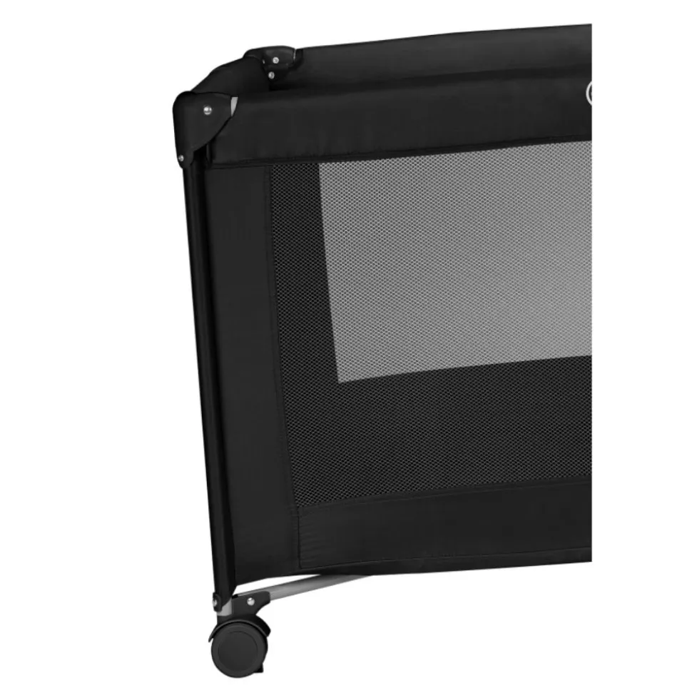 Lit parapluie bébé amelie compact avec matelas black carbon