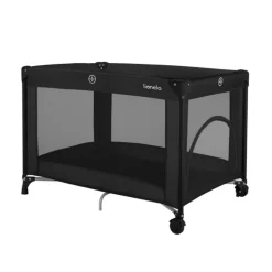 Lit parapluie bébé amelie compact avec matelas black carbon