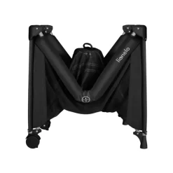 Lit parapluie bébé amelie compact avec matelas black carbon