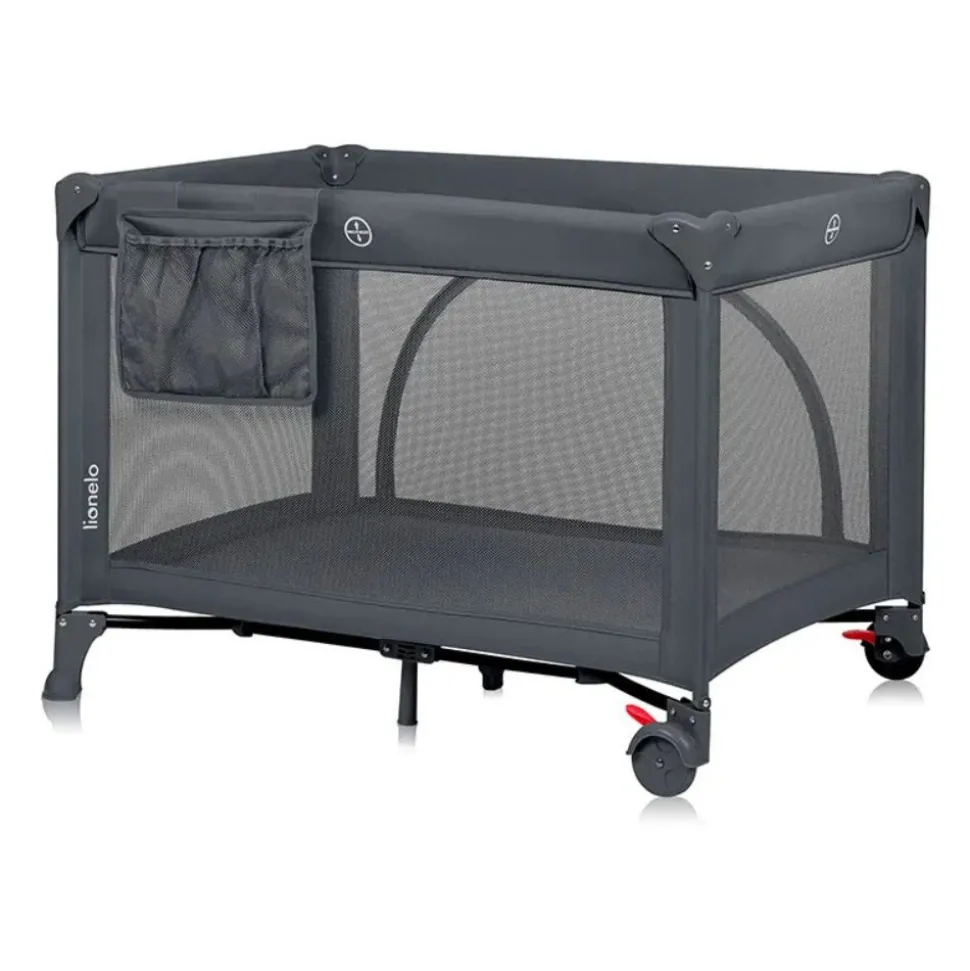 Lit parapluie bébé laura compact 2 en 1 grey concrete