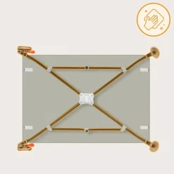 Lit parapluie bébé laura compact 2 en 1 beige sand