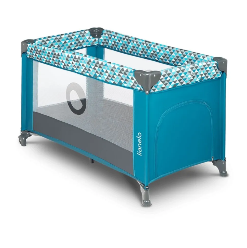 Lit parapluie bébé stefi 2 en 1 pliable green turquoise