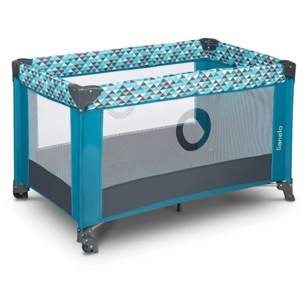 Lit parapluie bébé stefi 2 en 1 pliable green turquoise