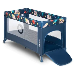 Lit parapluie bébé stefi 2 en 1 pliable blue navy