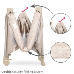 Lit parapluie carina 2 hauteur beige