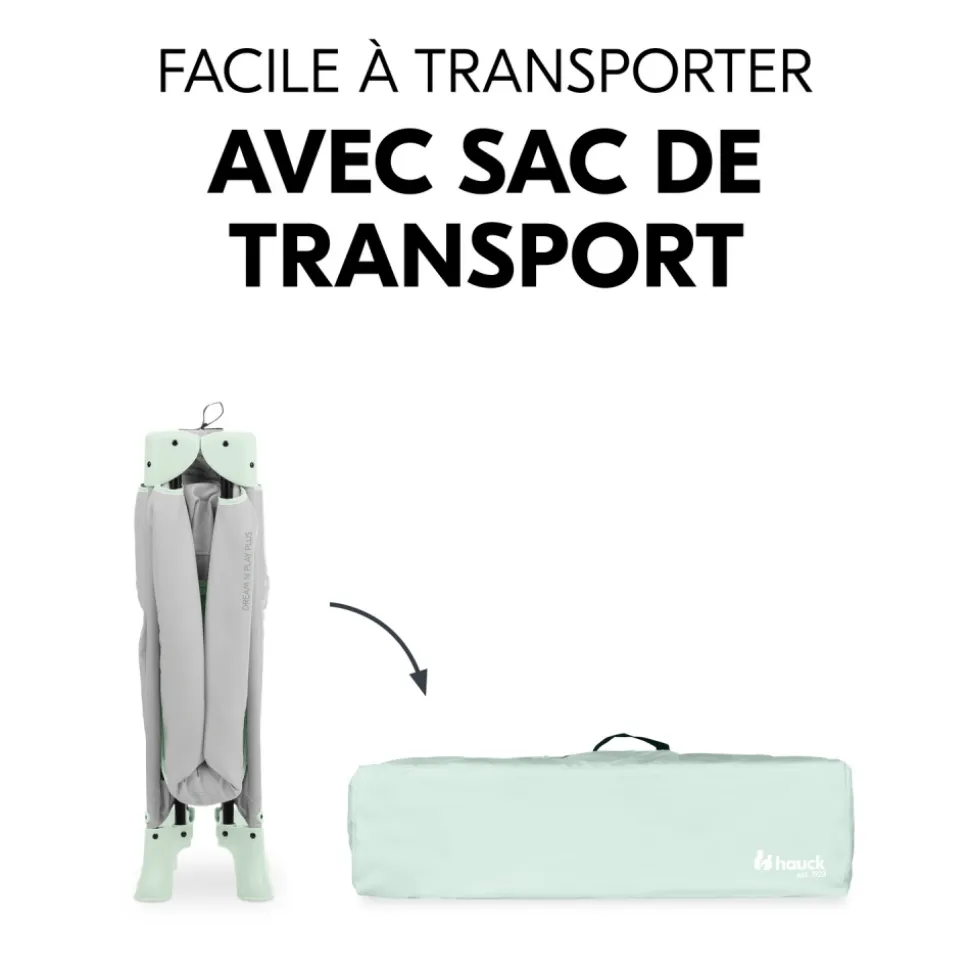Lit parapluie dream and play plus dusty-mint