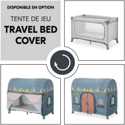 Lit parapluie dream and play plus dusty-blue