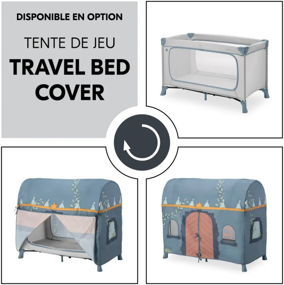 Lit parapluie dream and play plus dusty-blue