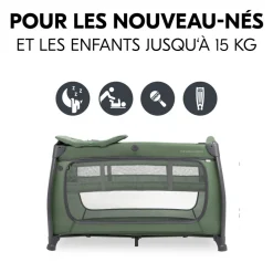 Lit parapluie 3 en 1 play n relax center dark-green