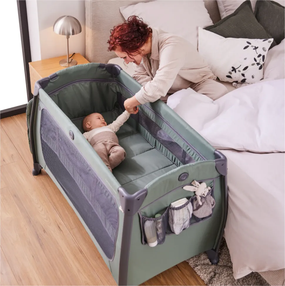 Lit parapluie 3 en 1 play n relax center dark-green