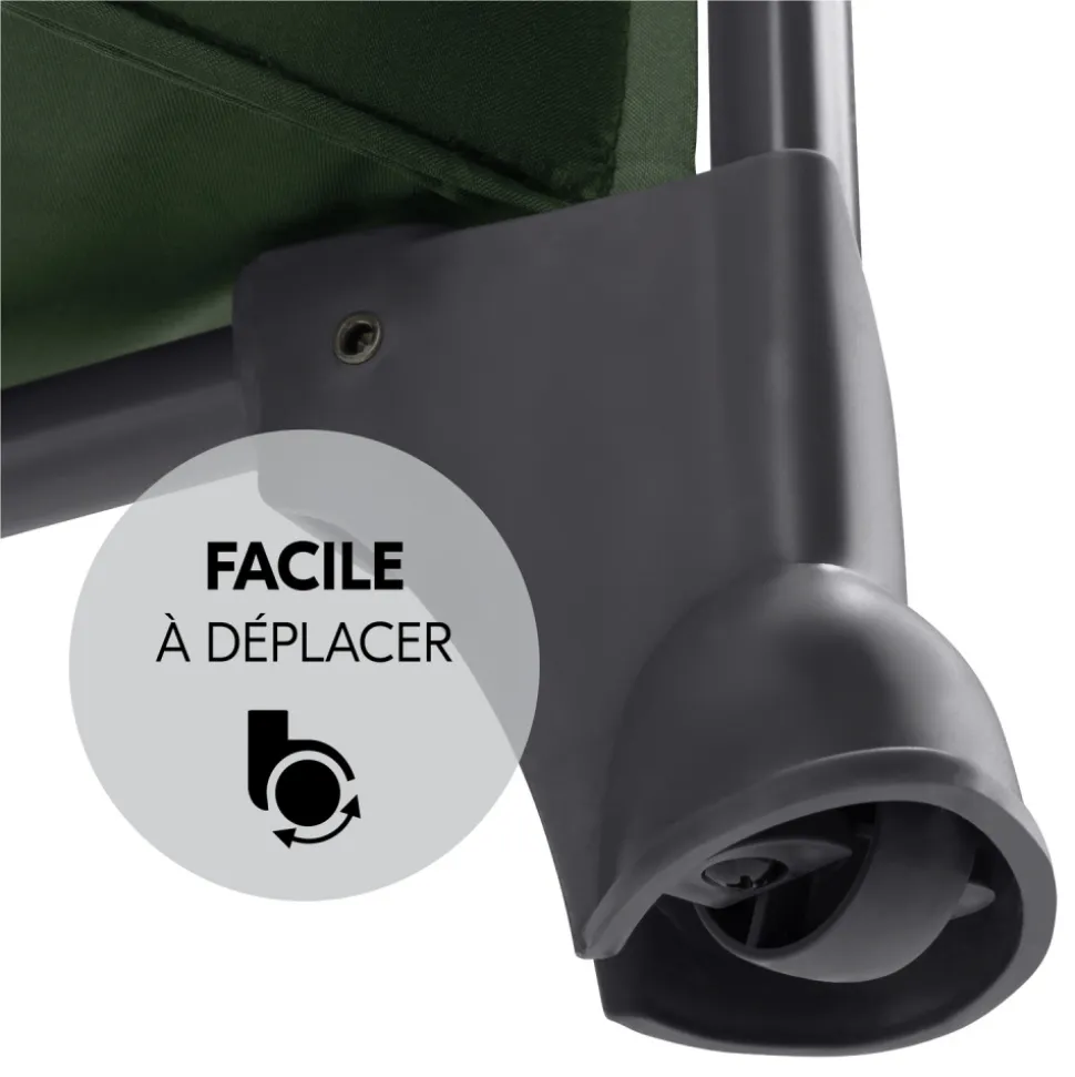 Lit parapluie 3 en 1 play n relax center dark-green