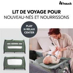 Lit parapluie 3 en 1 play n relax center dark-green