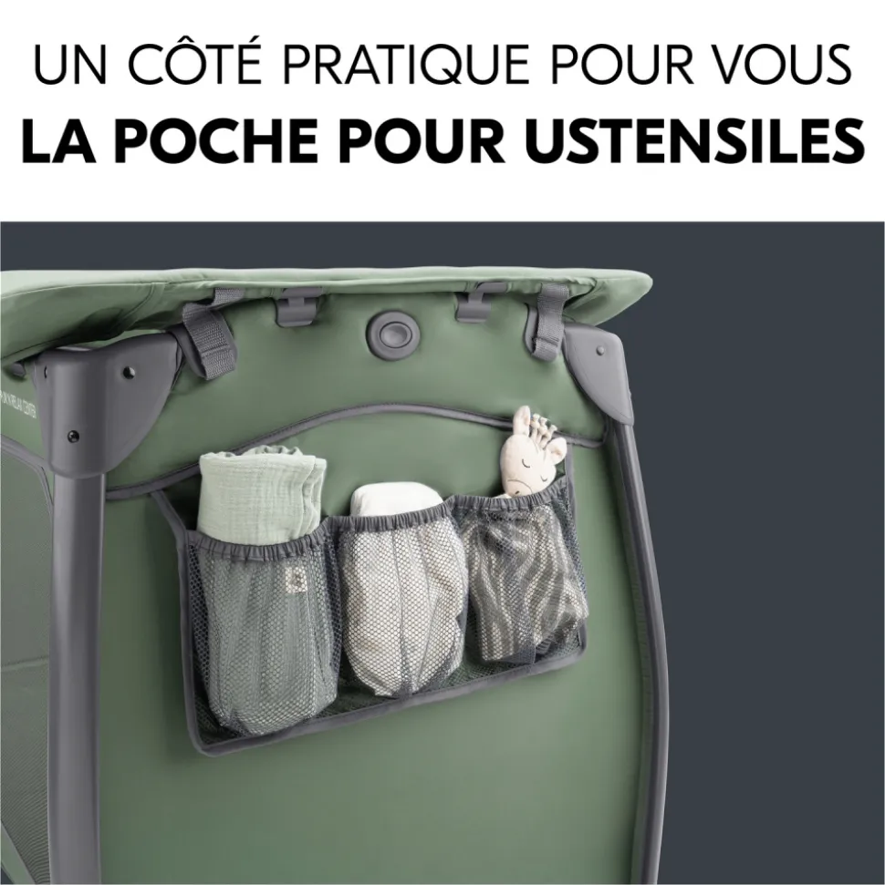 Lit parapluie 3 en 1 play n relax center dark-green