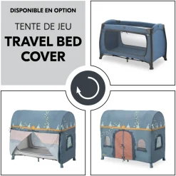 Lit parapluie 3 en 1 play n relax center dark-blue