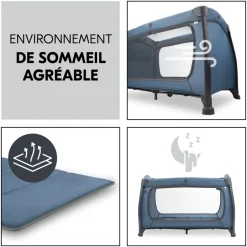 Lit parapluie 3 en 1 play n relax center dark-blue