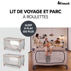 Lit parapluie 3 en 1 sleep n play go plus dusty-cork