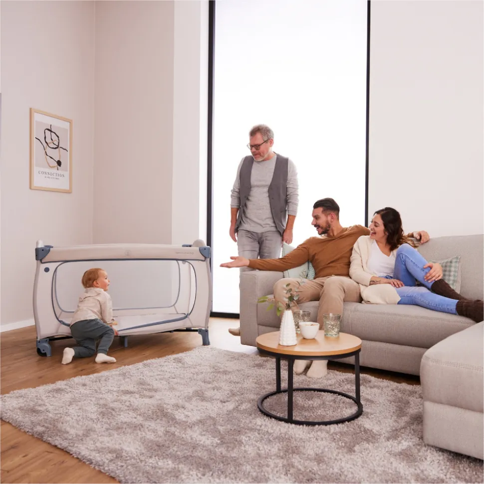 Lit parapluie 3 en 1 sleep n play go plus dusty-cork
