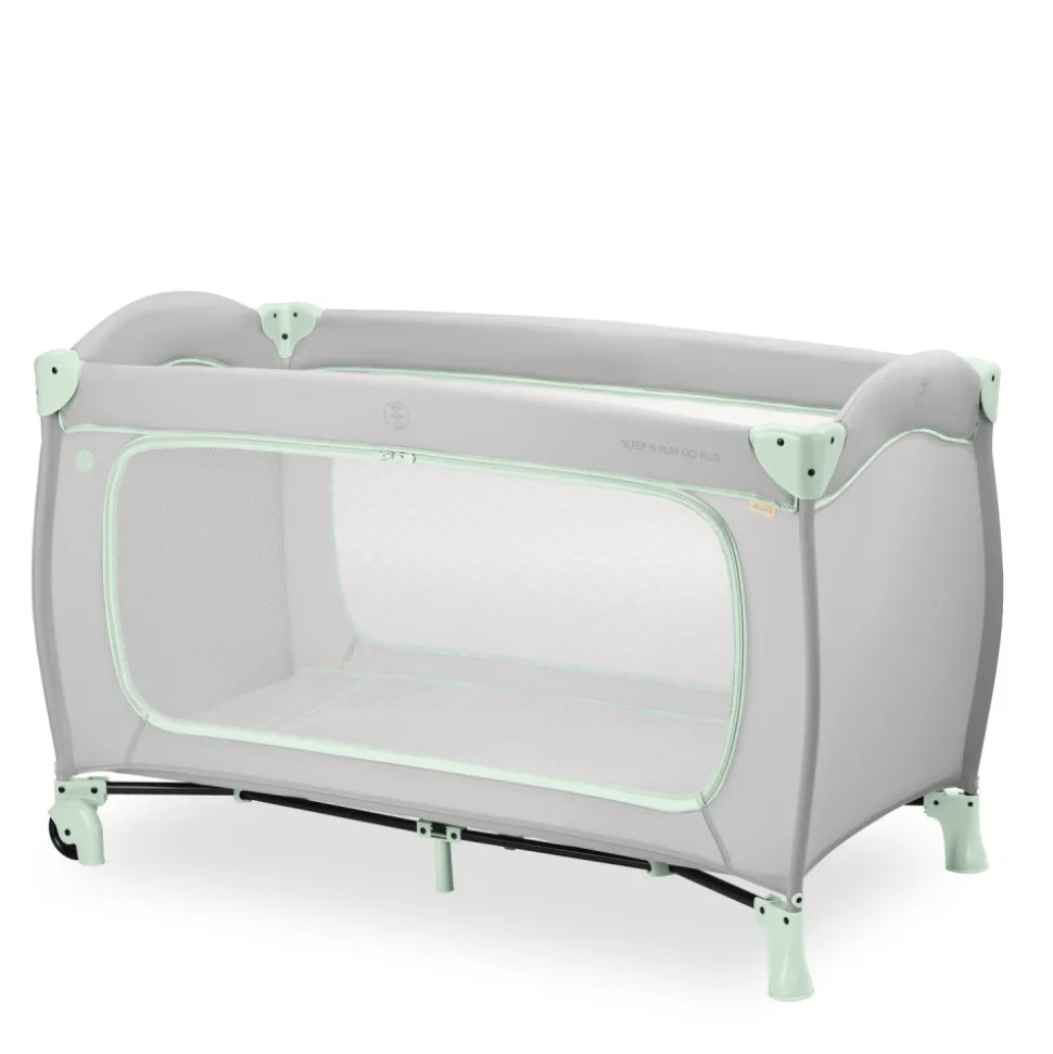 Lit parapluie 3 en 1 sleep n play go plus dusty-mint