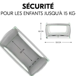Lit parapluie 3 en 1 sleep n play go plus dusty-mint