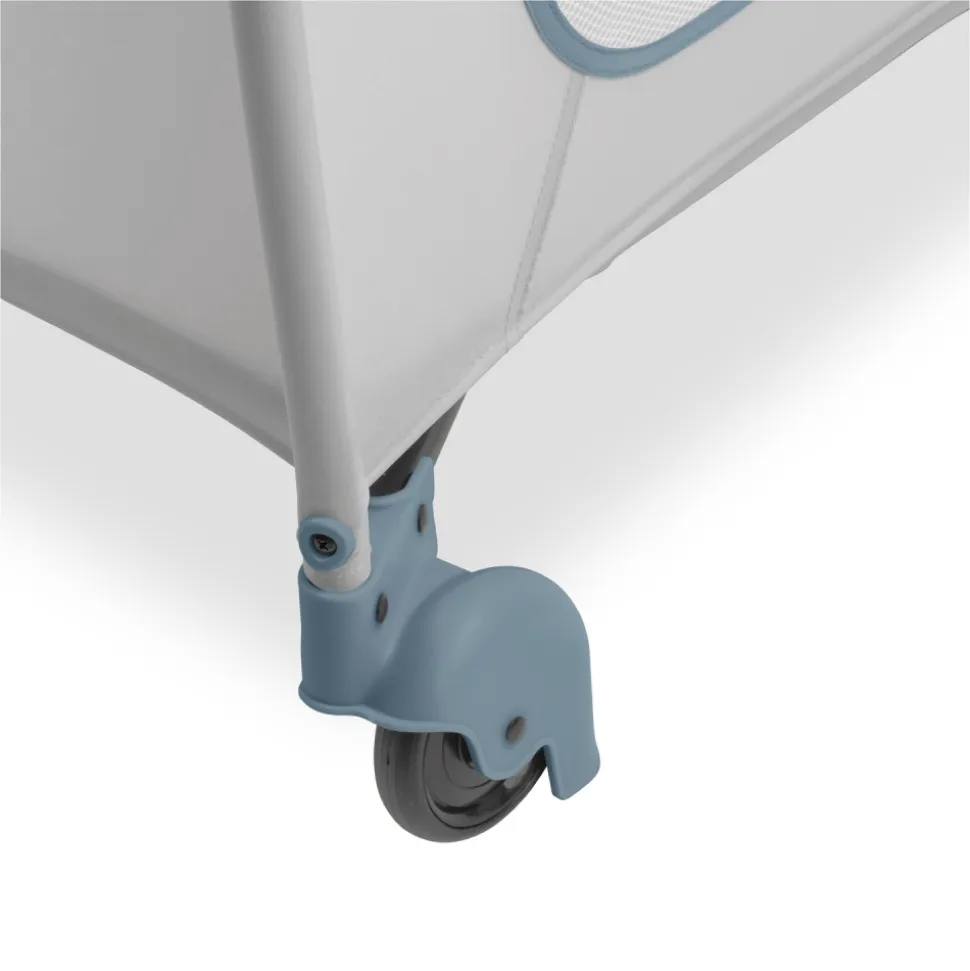 Lit parapluie 3 en 1 sleep n play plus dusty-blue