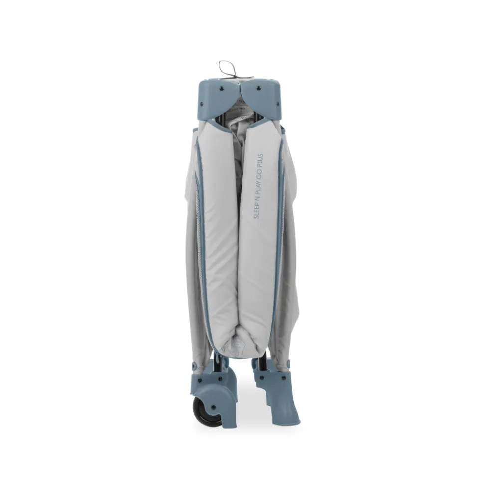 Lit parapluie 3 en 1 sleep n play plus dusty-blue
