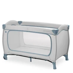 Lit parapluie 3 en 1 sleep n play plus dusty-blue