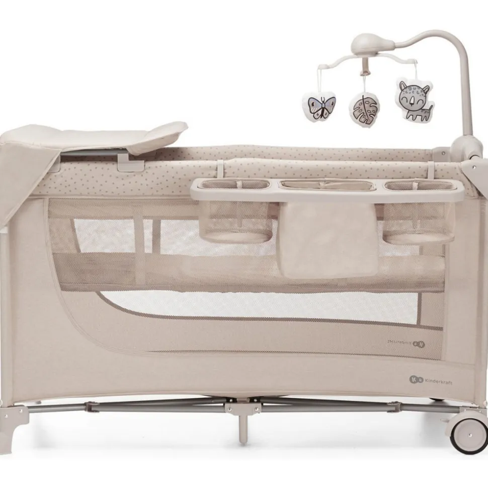 Lit parapluie joy 2 beige avec accessoires