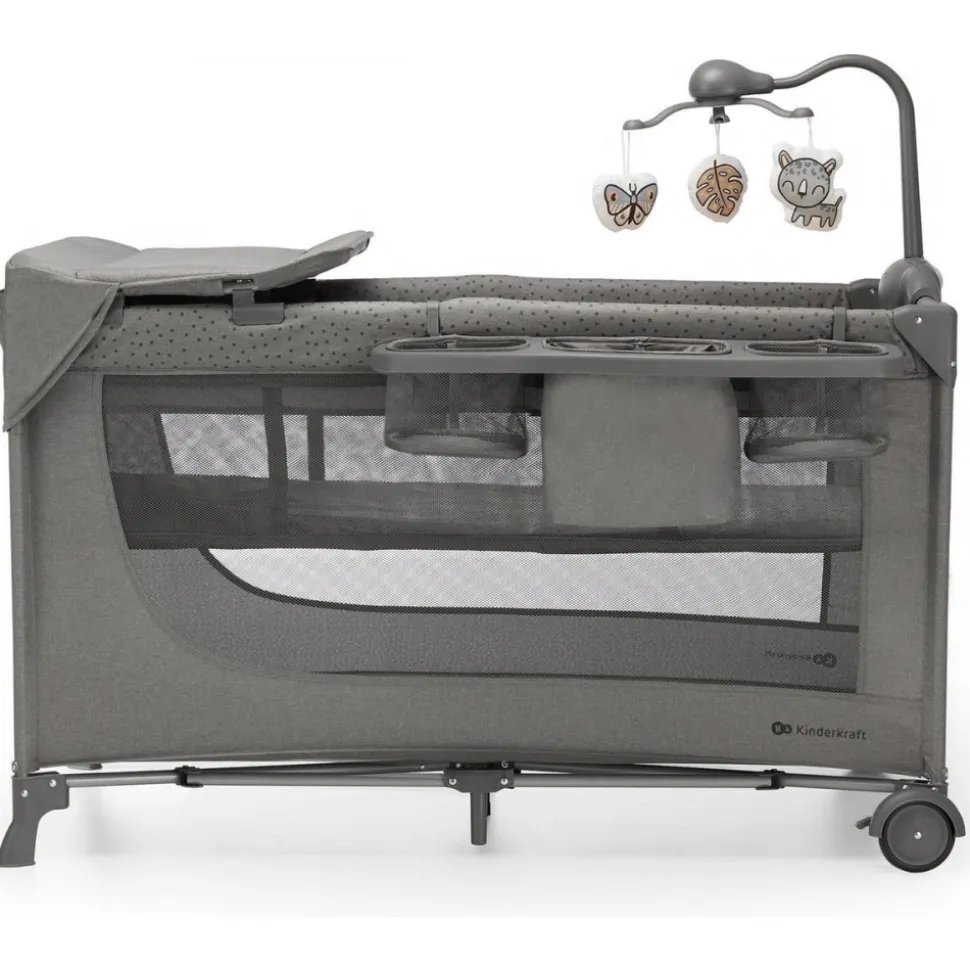 Lit parapluie joy 2 gris foncé avec accessoires