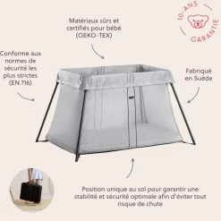 Lit parapluie light argent