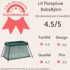 Lit parapluie light vert foncé
